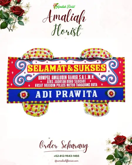 Papan Bunga Ucapan Selamat Cimara